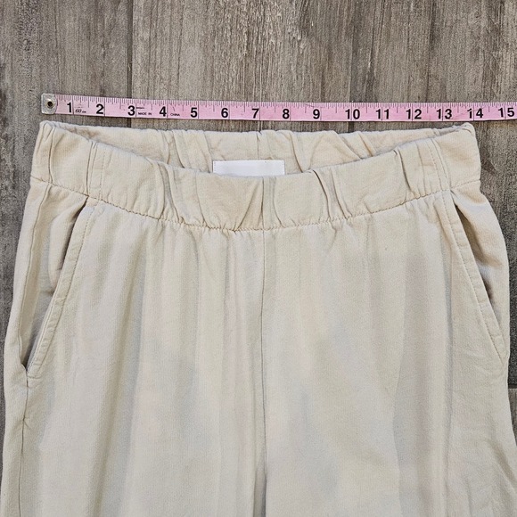 Talentless Women's French Terry Lounge Pants Size L Casual Lounge Comfort Cream - Picture 3 of 11